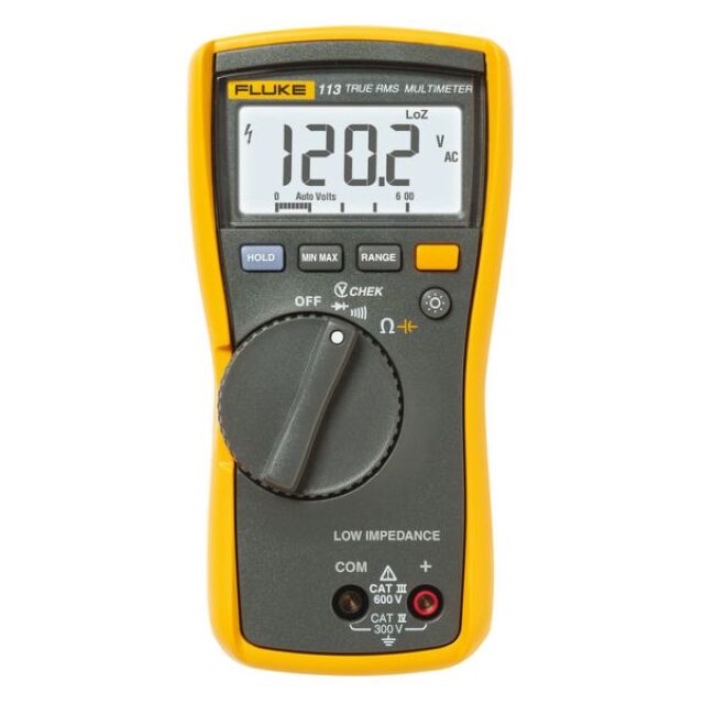 FLUKE 113 Multimètre numérique TRMS AC 6 000 chiffres 600 VAC 600 VDC