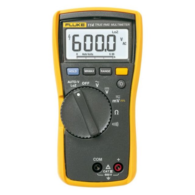FLUKE 114 Multimètre numérique TRMS AC 6 000 chiffres 600 VAC 600 VDC