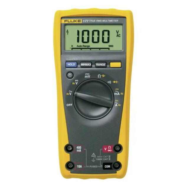 FLUKE 177 Multimètre numérique  TRMS AC 6 000 chiffres 1000 VAC 1000 VDC 10 ADC