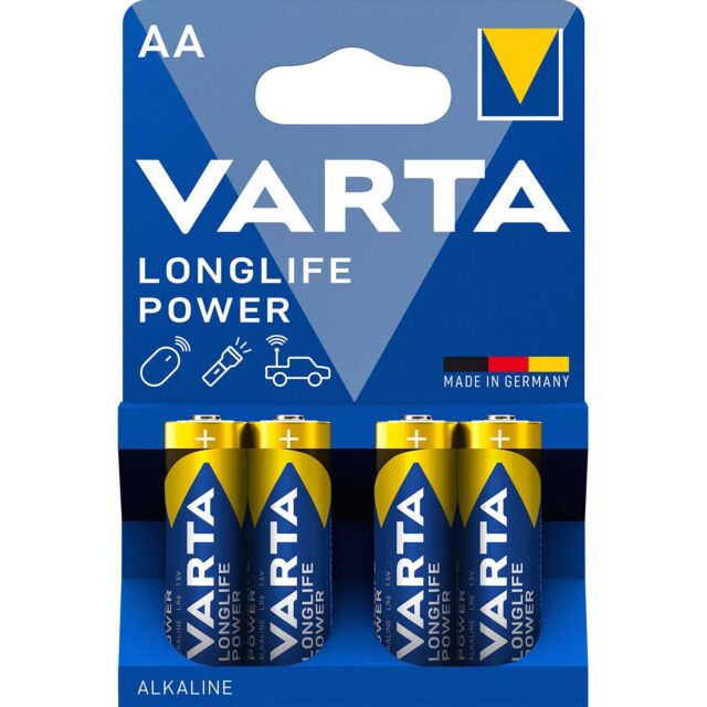 Piles alcalines AA 1.5 V High Energy 4-Blister
